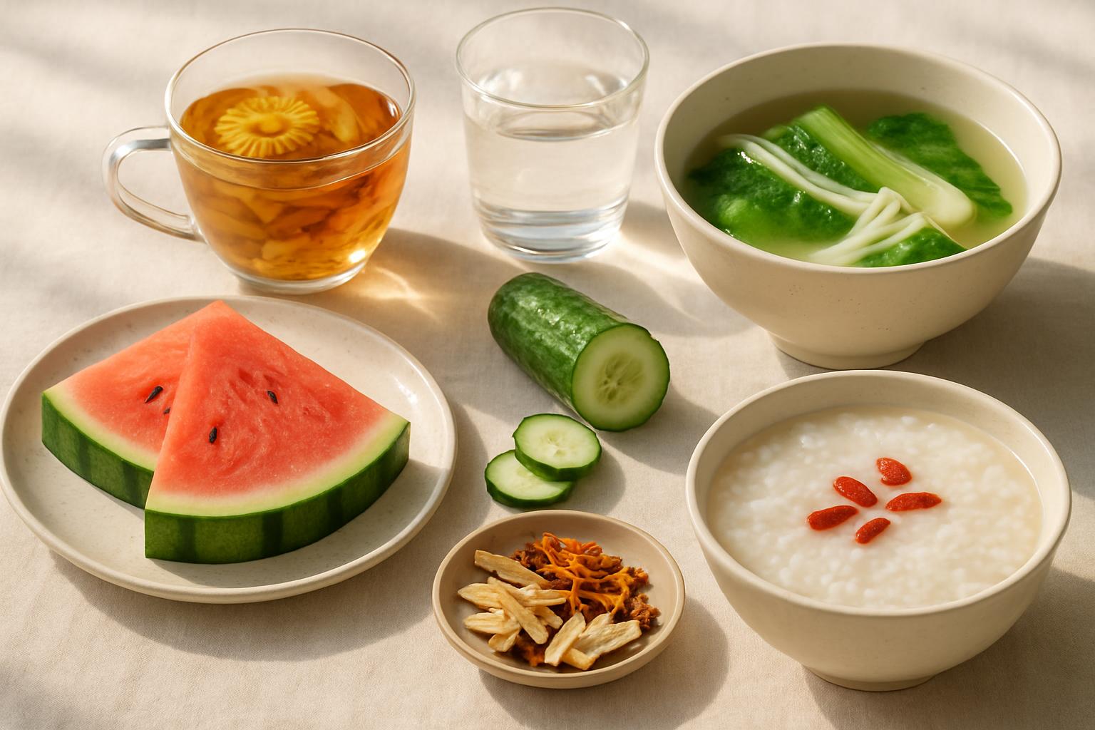 夏至養生草本茶與清爽餐點
