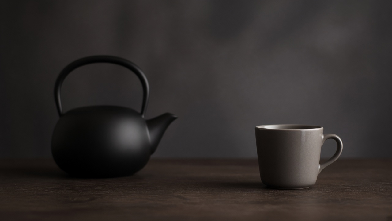 大麥與茶杯