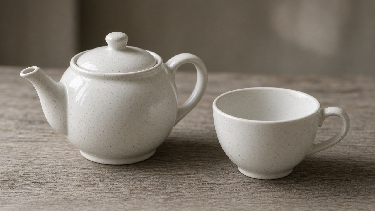 普洱葉與茶杯