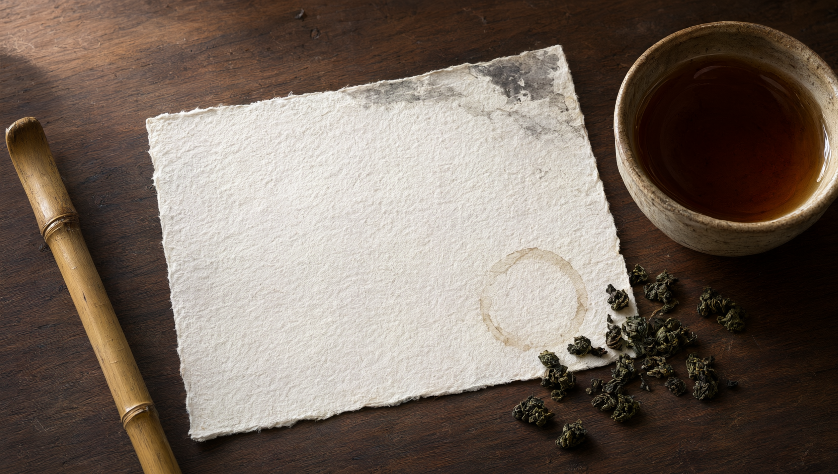 空白茶飲文化註記卡