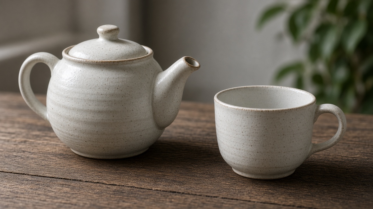 普洱葉與茶杯